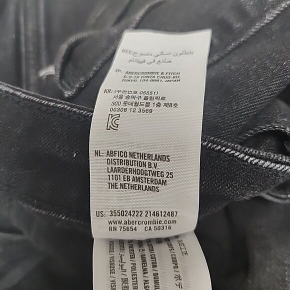 Hollister Women’s Mid-Rise Flare Black Denim Jeans Split Hem Sz3 - Picture 12 of 12